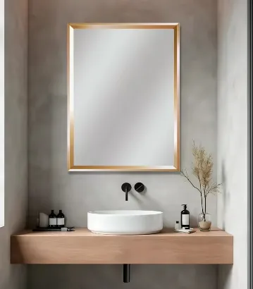 صورة MIRROR WITH FRAM GOLD SS-001-GO 80x60 MAJOR [ CHINA]
