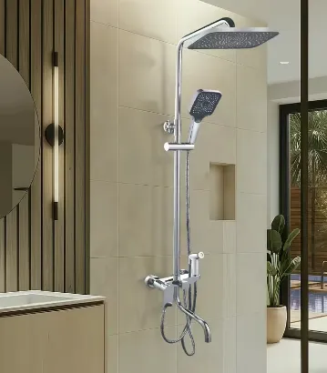 صورة TEL SHOWER SET WITH MIXER  CHROME B7094SBL-72 RANCY(CHINA)