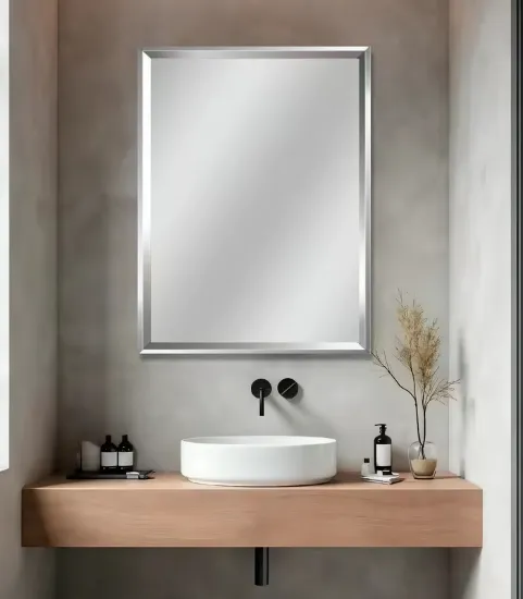 صورة مرايا مع إطار 80x60 كروم ماجور