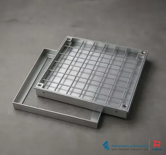 صورة غطاء غرفة تفتيش المنيوم مقاس15x15
