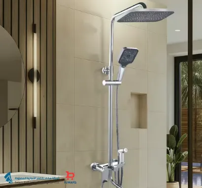 صورة TEL SHOWER SET RECTANGULAR CHROME ST-01 RANCY ( CHINA)