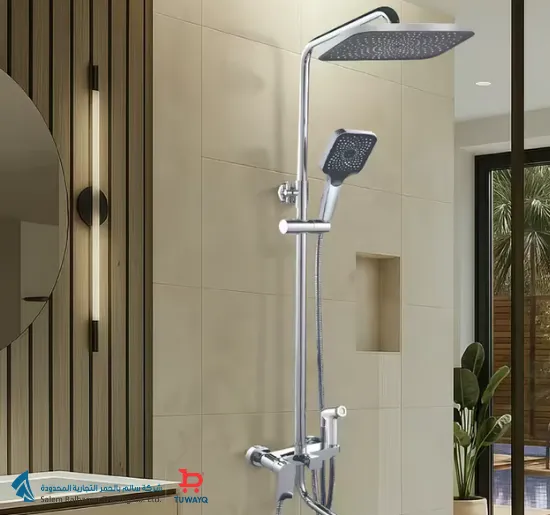 صورة TEL SHOWER SET RECTANGULAR CHROME ST-01 RANCY ( CHINA)