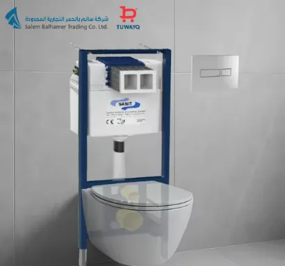 صورة S/WC HIDDEN SIPHON WITH PUSHING CISTERN SANIT [GERMANY]