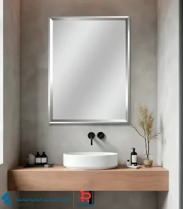 صورة MIRROR WITH FRAM CHROME SS-001 7326-CH 80x60 MAJOR [ CHINA]