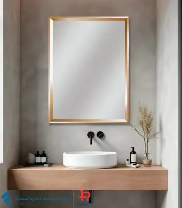 صورة MIRROR WITH FRAM GOLD SS-001-GO 80x60 MAJOR [ CHINA]