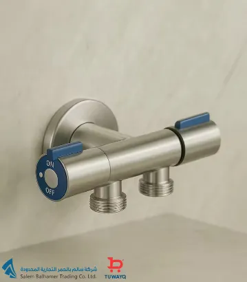 صورة SS ANGLE VALVE STAINSTEEL 2HANDLE 2LINE 1/2" TOCO (CHINA)