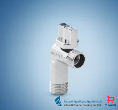 صورة C/P ANGLE VALVE CHROME 1/2 LZ FORTY ( CHINA)