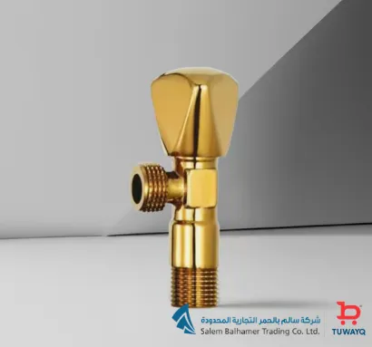 صورة محبس زاوية نحاس "1/2X1/2" دهبي توكو