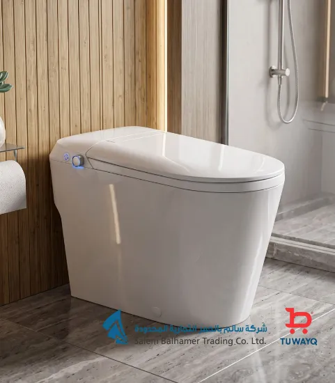صورة كرسي حمام ذكي أبيض 9242 تصريف أرضي 30سم 
