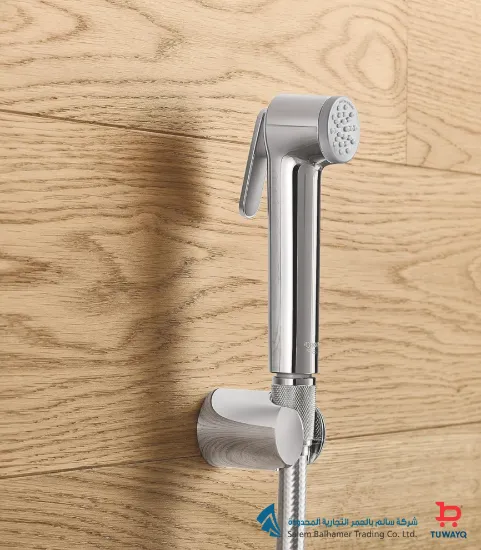 صورة SHATTAF SPRAY HEAD SILVER HOSE CROME 2635401d(GROHE)
