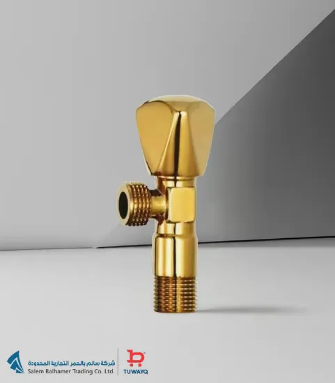 صورة محبس زاوية نحاس "1/2X1/2" دهبي توكو
