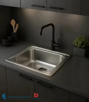 صورة حوض مطبخ أستانلنستيل 201 مفرد 50x50 سم