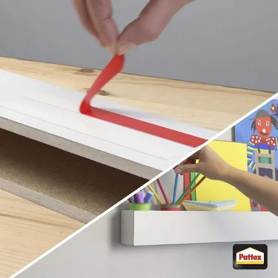 صورة شريط لاصق وجهين فائق القوة "لا مزيد من المسامير" باتكس - قوة تحمل حتى 120 كجم (Pattex No More Nails Mounting Tape)