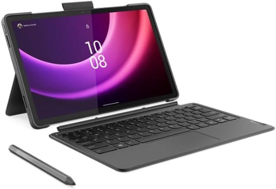 صورة تابلت بي 11 الجيل الثاني بشاشة لمس 2K مقاس 11.5 بوصة وميديا تيك هيليو G99 وذاكرة رام 6 جيجا وذاكرة تخزين 128 جيجا وكاميرا 8+13 ميجا وLTE 4G وواي فاي ونظام أندرويد من لينوفو، لون ستورم جراي