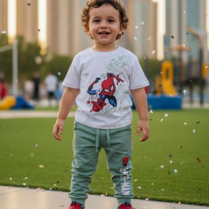 صورة طقم ربيعي عنابي بناتي من adi